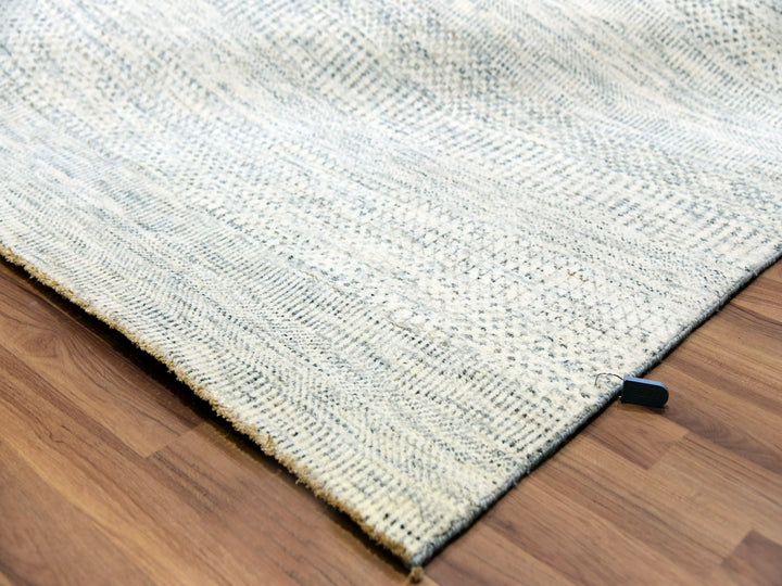 11'11" x 14'11" New Hand Knotted Ivory Wool Rectangle Oriental Rug - MOA10279973