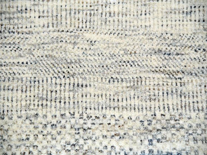 11'11" x 14'11" New Hand Knotted Ivory Wool Rectangle Oriental Rug - MOA10279973