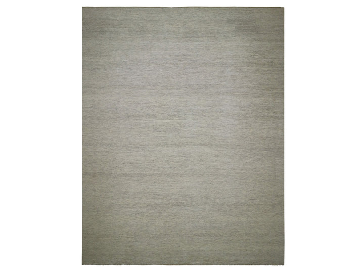 14'0" x 18'1" New Hand Knotted Ivory Wool Rectangle Oriental Rug - MOA10279980