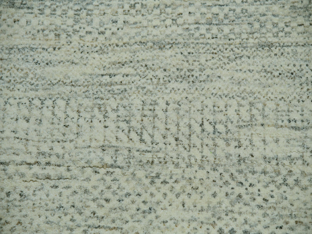 14'0" x 18'1" New Hand Knotted Ivory Wool Rectangle Oriental Rug - MOA10279980