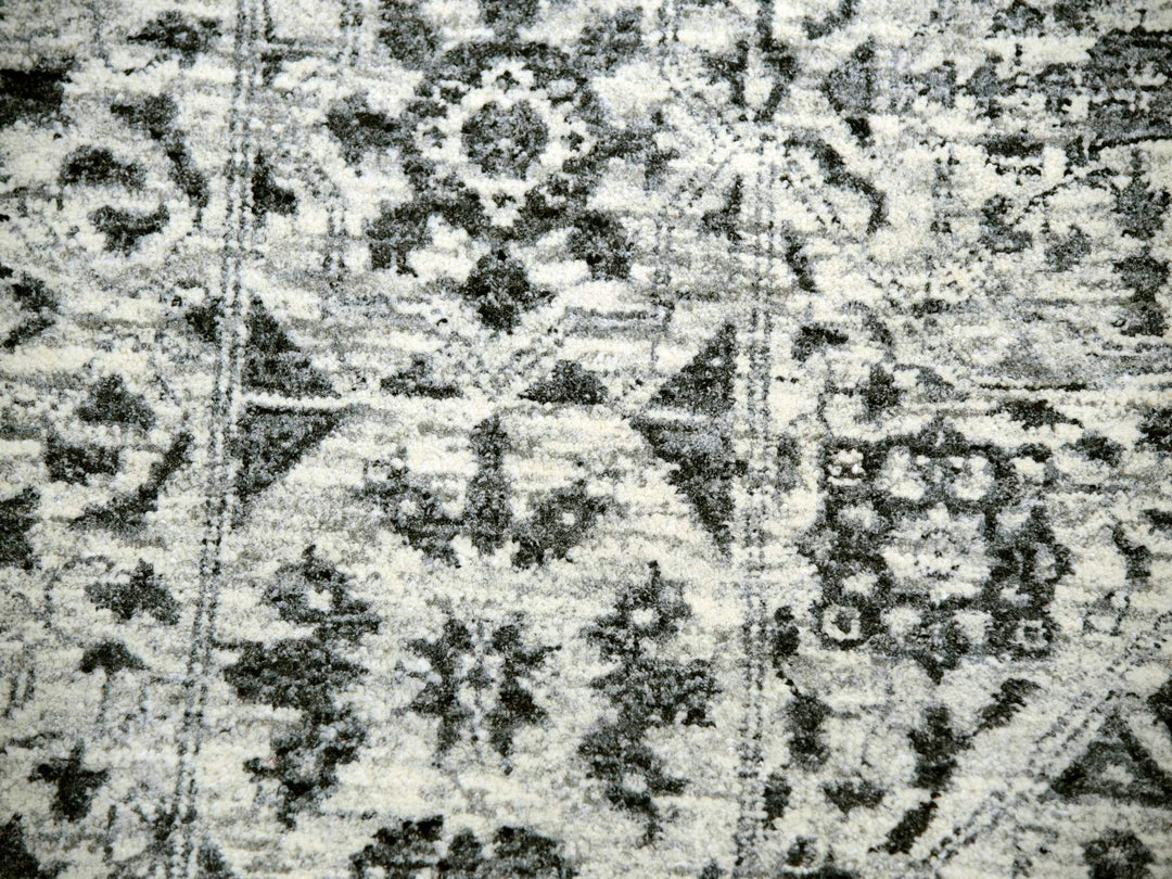 14'1" x 17'9" New Hand Knotted Ivory Wool Rectangle Oriental Rug - MOA10279982