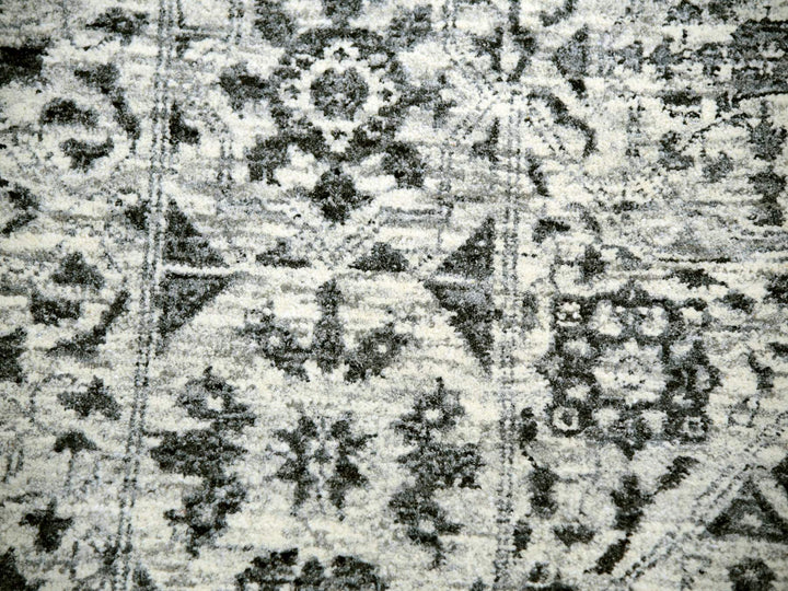 14'1" x 17'9" New Hand Knotted Ivory Wool Rectangle Oriental Rug - MOA10279982