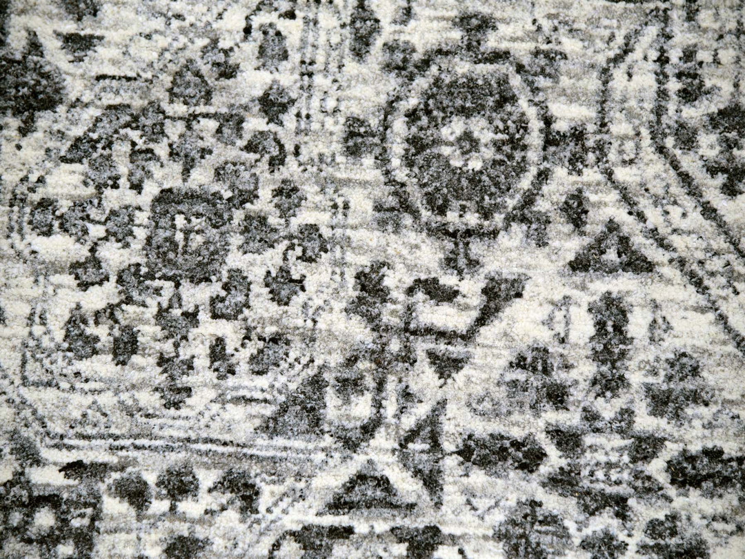 12'1" x 15'4" New Hand Knotted Ivory Wool Rectangle Oriental Rug - MOA10279983