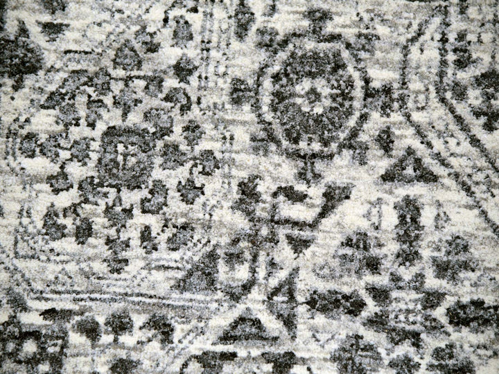 12'1" x 15'4" New Hand Knotted Ivory Wool Rectangle Oriental Rug - MOA10279983