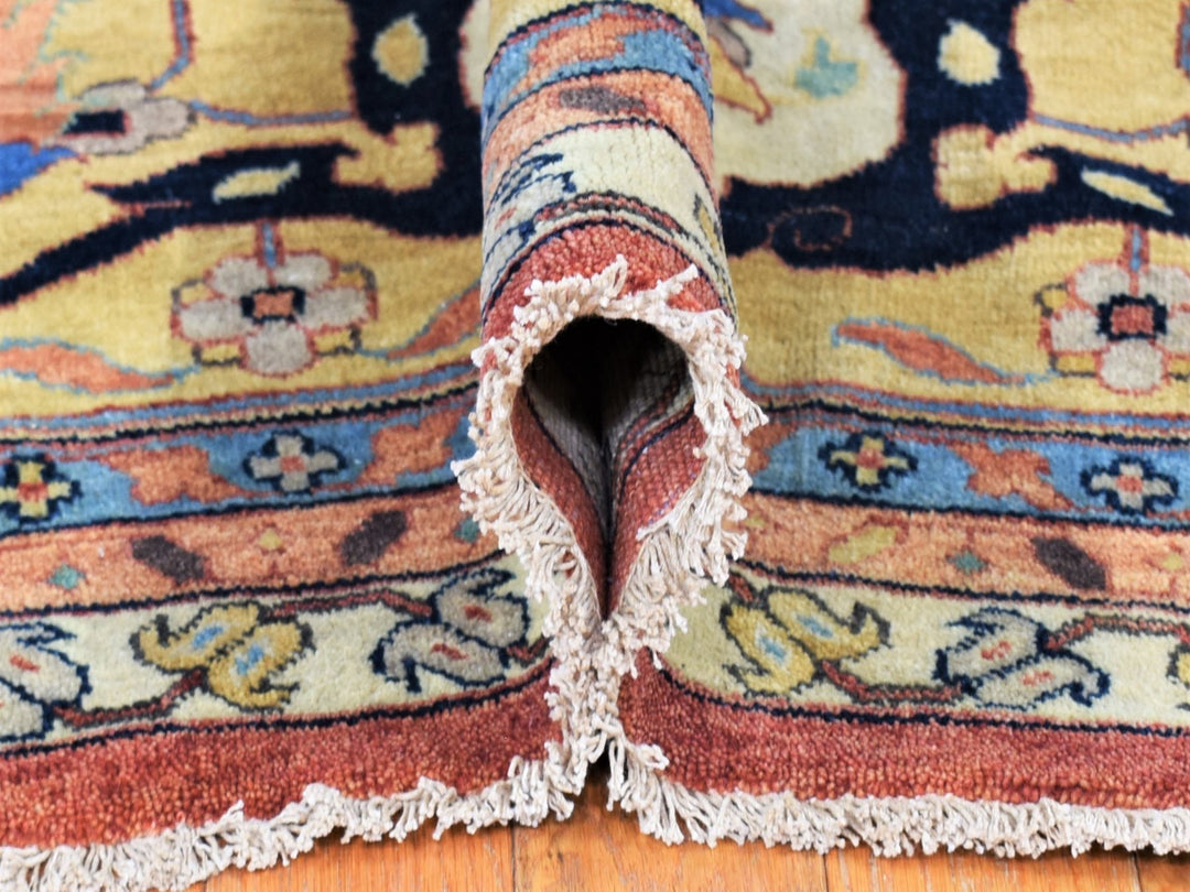 12'0" x 14'10" New Hand Knotted Red Wool Rectangle Oriental Rug - MOA10280223