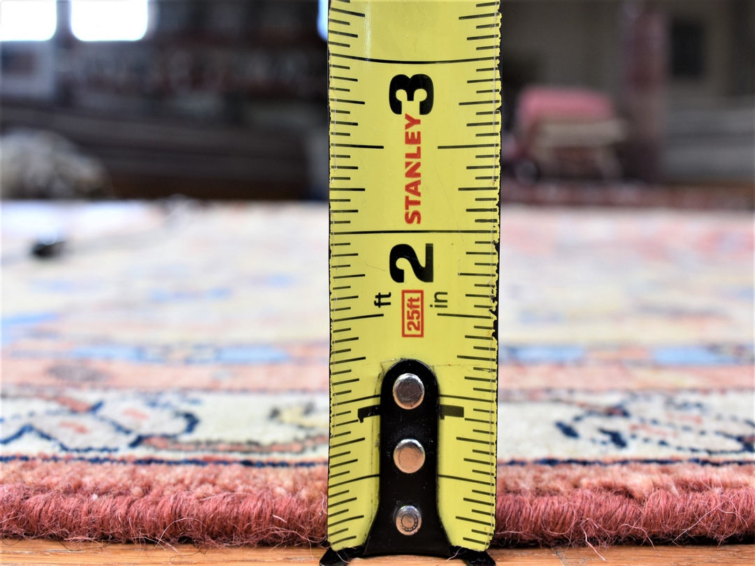 12'0" x 14'10" New Hand Knotted Red Wool Rectangle Oriental Rug - MOA10280223