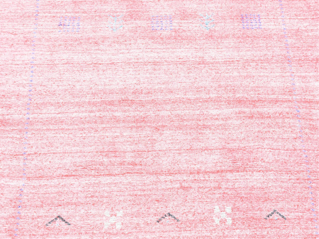 2'6" x 17'10" New Hand Loomed Pink Wool & Art Silk Runner Oriental Rug - MOA10280238