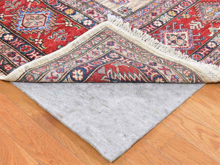 8'4" x 10'2" New Hand Knotted Beige Wool Rectangle Oriental Rug - MOA10280323