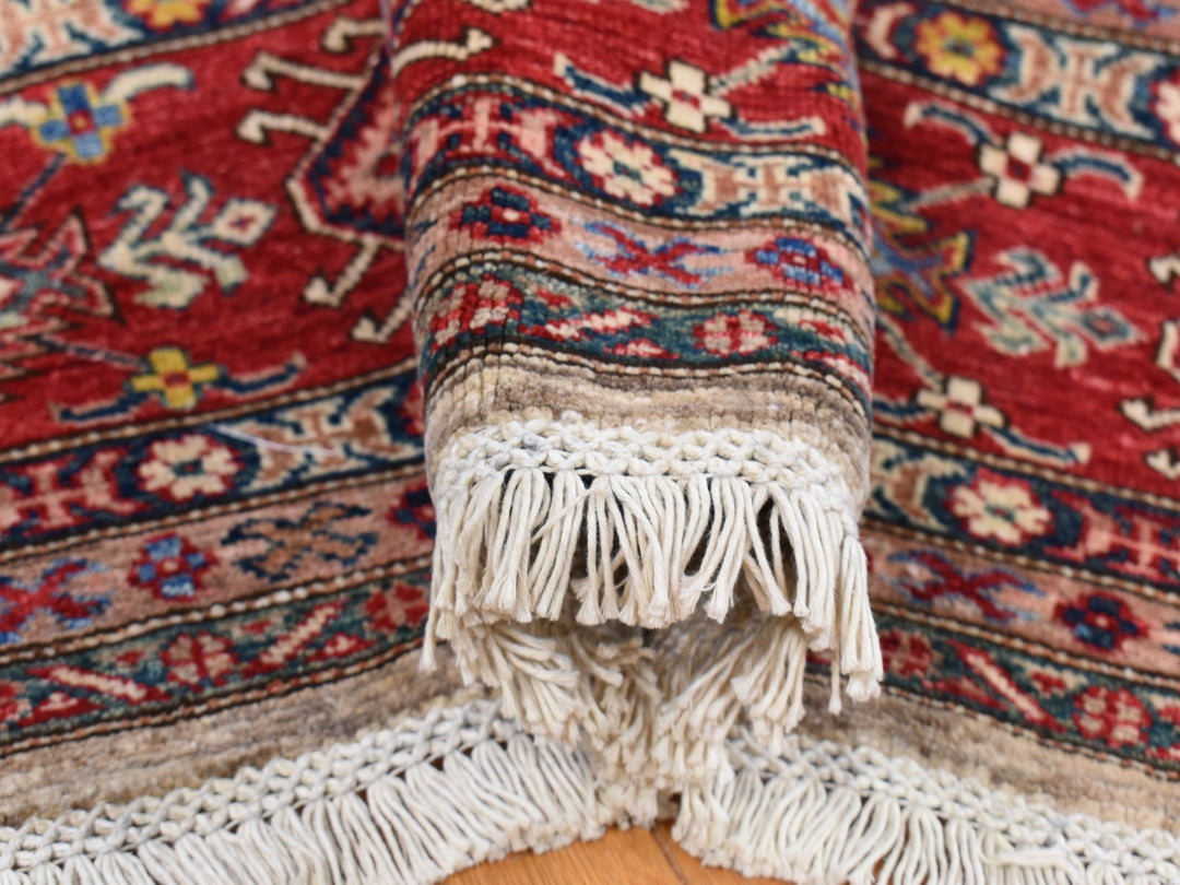 8'4" x 10'2" New Hand Knotted Beige Wool Rectangle Oriental Rug - MOA10280323