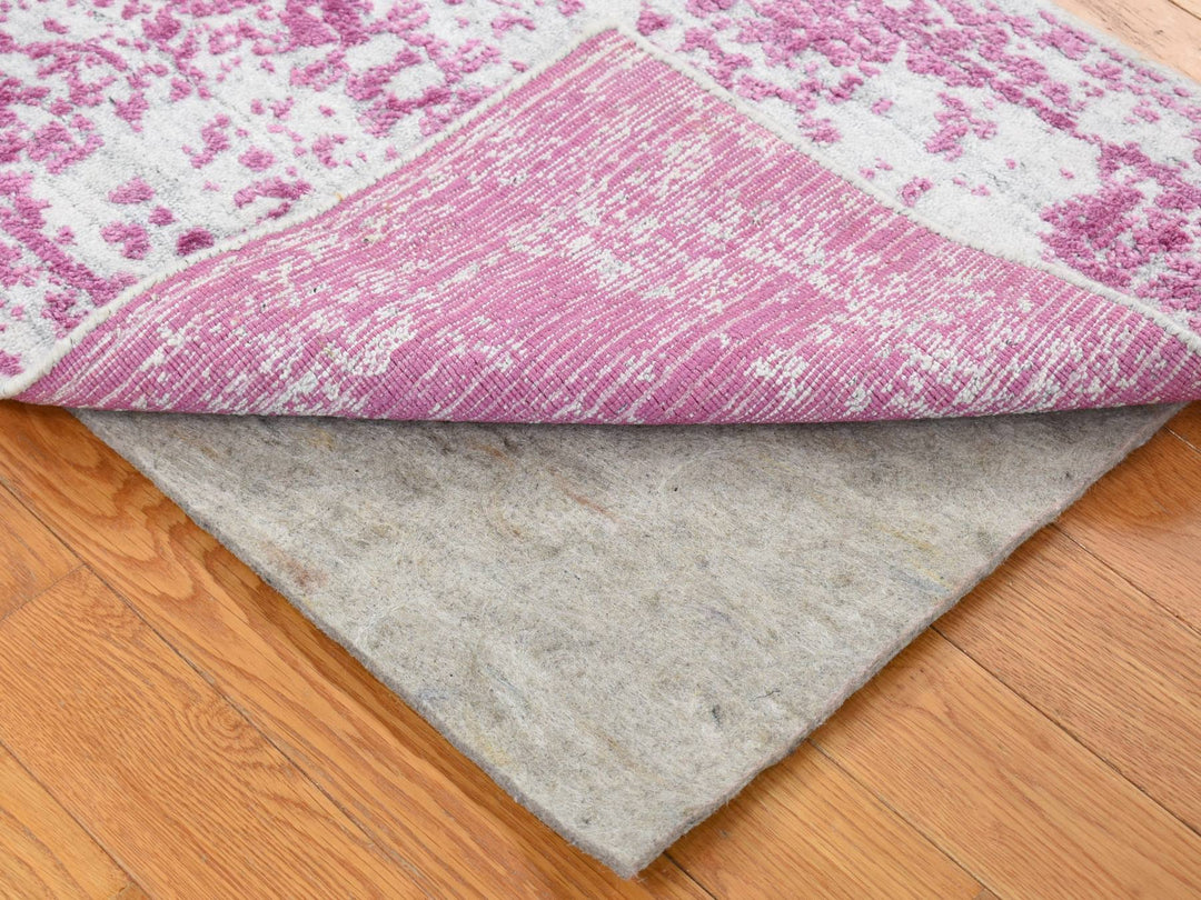 2'0" x 3'0" New Hand Loomed Pink Wool Rectangle Oriental Rug - MOA10280332