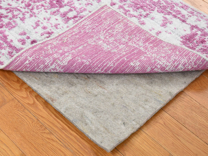 2'0" x 3'0" New Hand Loomed Pink Wool Rectangle Oriental Rug - MOA10280332