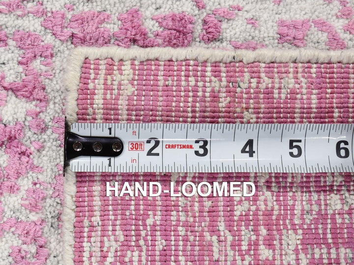 2'0" x 3'0" New Hand Loomed Pink Wool Rectangle Oriental Rug - MOA10280332