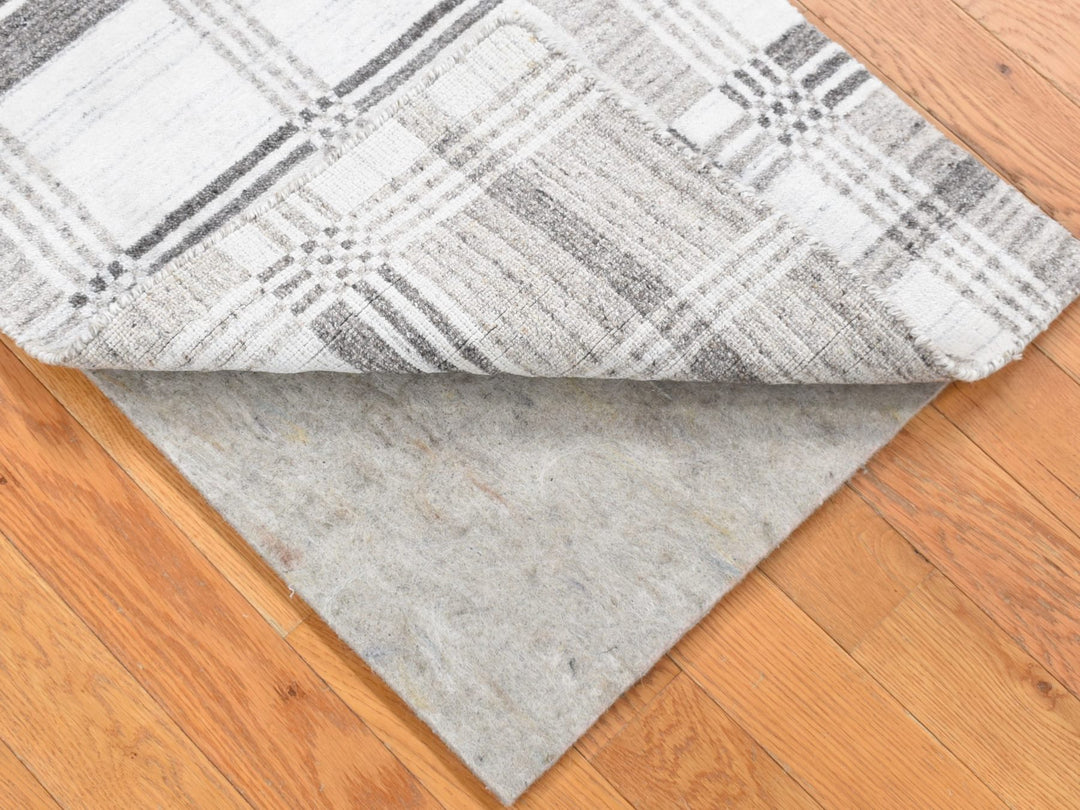 2'0" x 3'0" New Hand Loomed Ivory Wool Rectangle Oriental Rug - MOA10280371