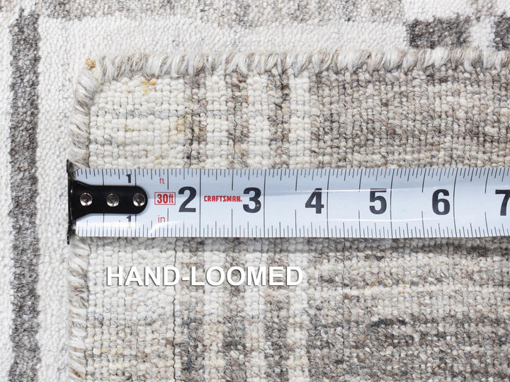 2'0" x 3'0" New Hand Loomed Ivory Wool Rectangle Oriental Rug - MOA10280371