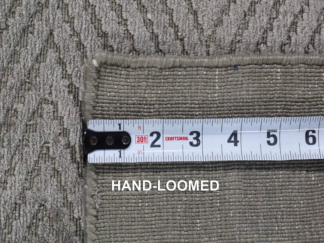 2'0" x 3'1" New Hand Loomed Beige Silk Rectangle Oriental Rug - MOA10280373