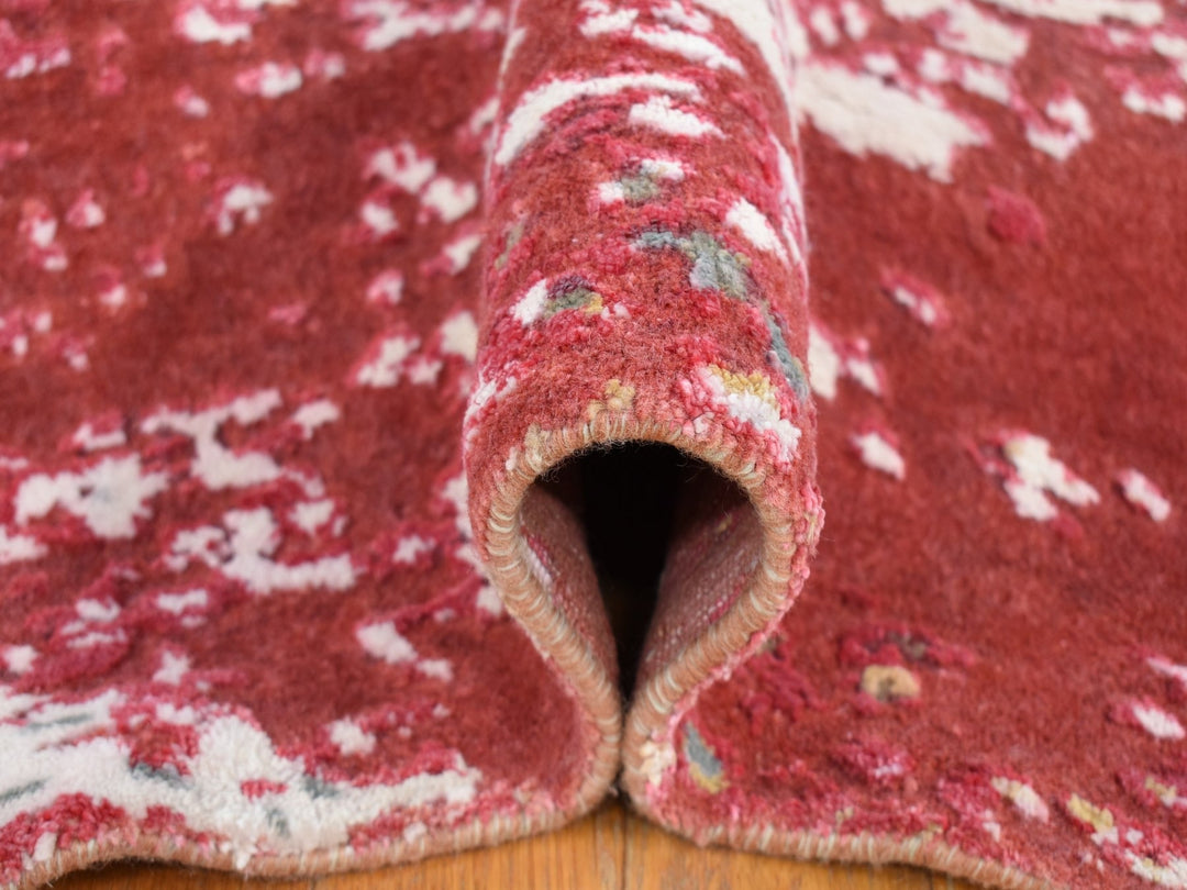 15'3" x 16'6" New Hand Knotted Red Wool Rectangle Oriental Rug - MOA10280515