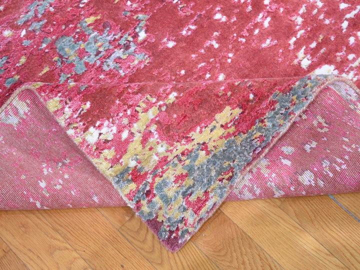 15'3" x 16'6" New Hand Knotted Red Wool Rectangle Oriental Rug - MOA10280515