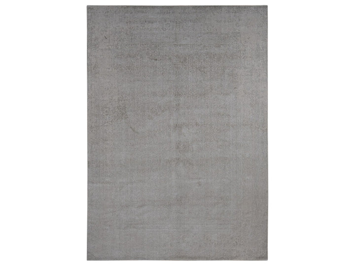 9'10" x 14'1" New Hand Loomed Beige Wool & Silk Rectangle Oriental Rug - MOA10280849