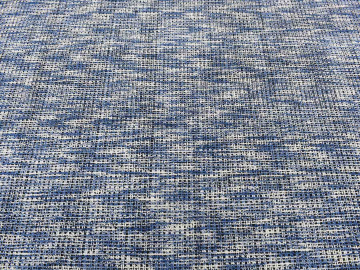 9'2" x 12'0" New Hand Loomed Blue Wool & Silk Rectangle Oriental Rug - MOA10280945