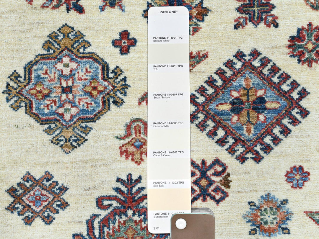 8'2" x 10'3" New Hand Knotted Ivory Wool Rectangle Oriental Rug - MOA10282310