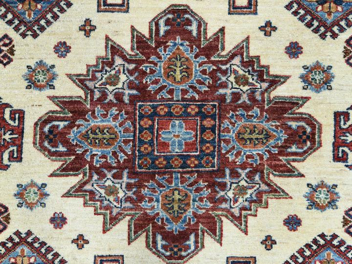 8'2" x 10'3" New Hand Knotted Ivory Wool Rectangle Oriental Rug - MOA10282310