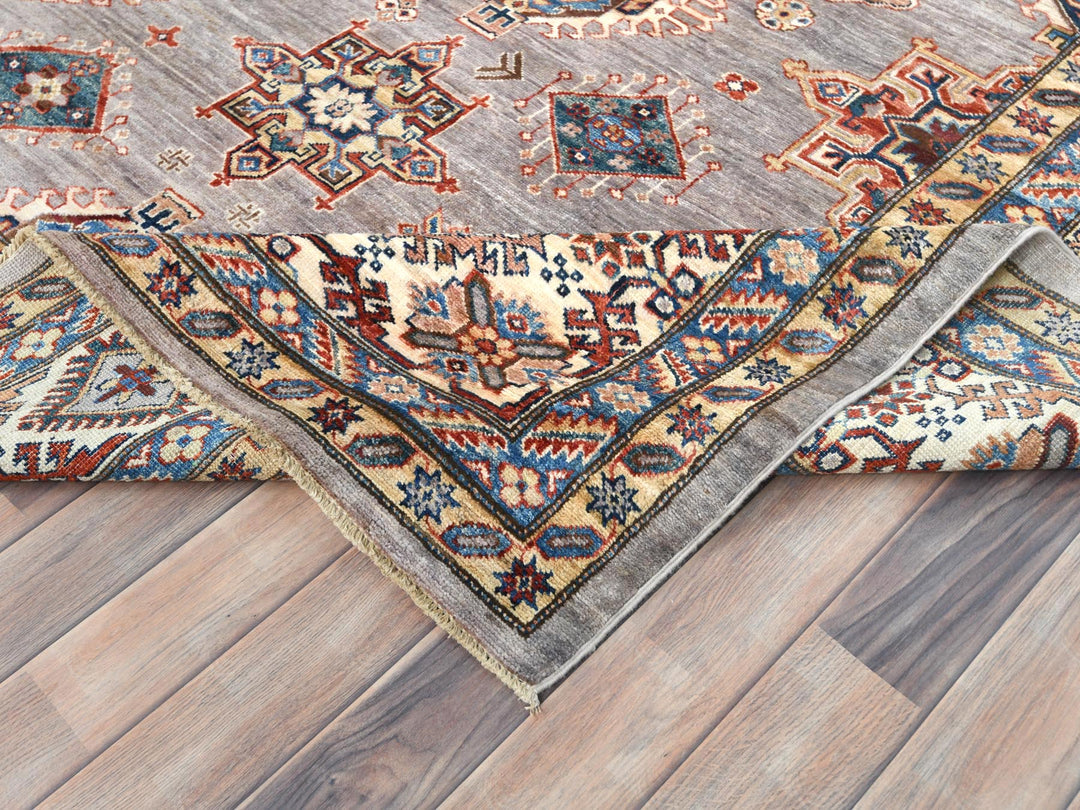 9'5" x 9'9" New Hand Knotted Pink Wool Square Oriental Rug - MOA10282319