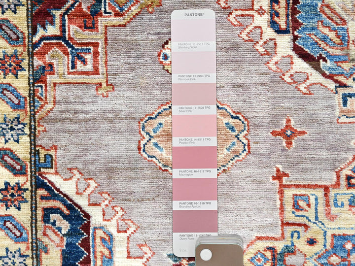 9'5" x 9'9" New Hand Knotted Pink Wool Square Oriental Rug - MOA10282319