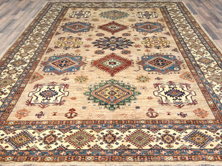 9'0" x 12'0" New Hand Knotted Brown Wool Rectangle Oriental Rug - MOA10282326