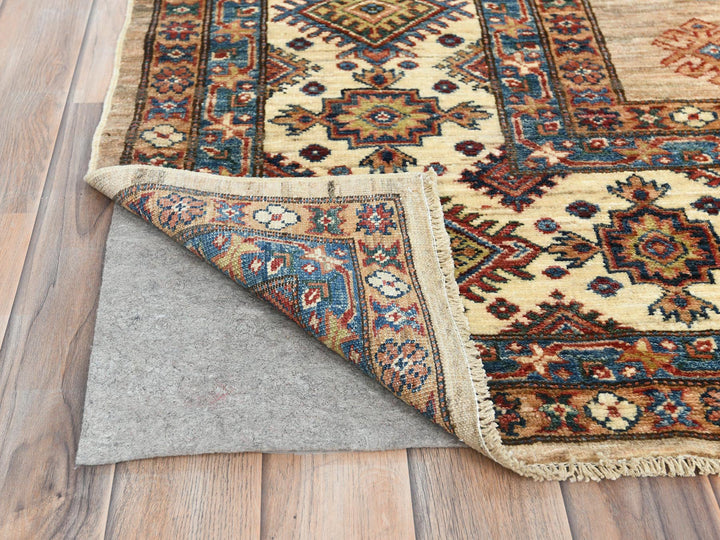 9'0" x 12'0" New Hand Knotted Brown Wool Rectangle Oriental Rug - MOA10282326