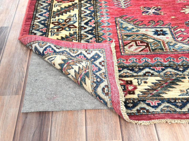 6'0" x 8'9" New Hand Knotted Pink Wool Rectangle Oriental Rug - MOA10282390