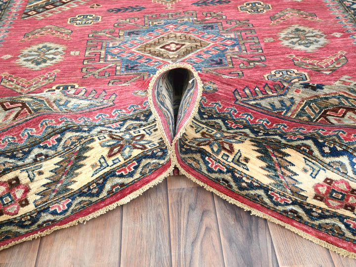 6'0" x 8'9" New Hand Knotted Pink Wool Rectangle Oriental Rug - MOA10282390