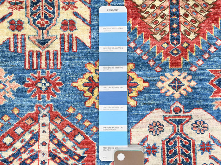 9'0" x 12'7" New Hand Knotted Blue Wool Rectangle Oriental Rug - MOA10282447