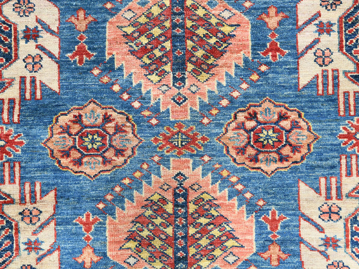 9'0" x 12'7" New Hand Knotted Blue Wool Rectangle Oriental Rug - MOA10282447