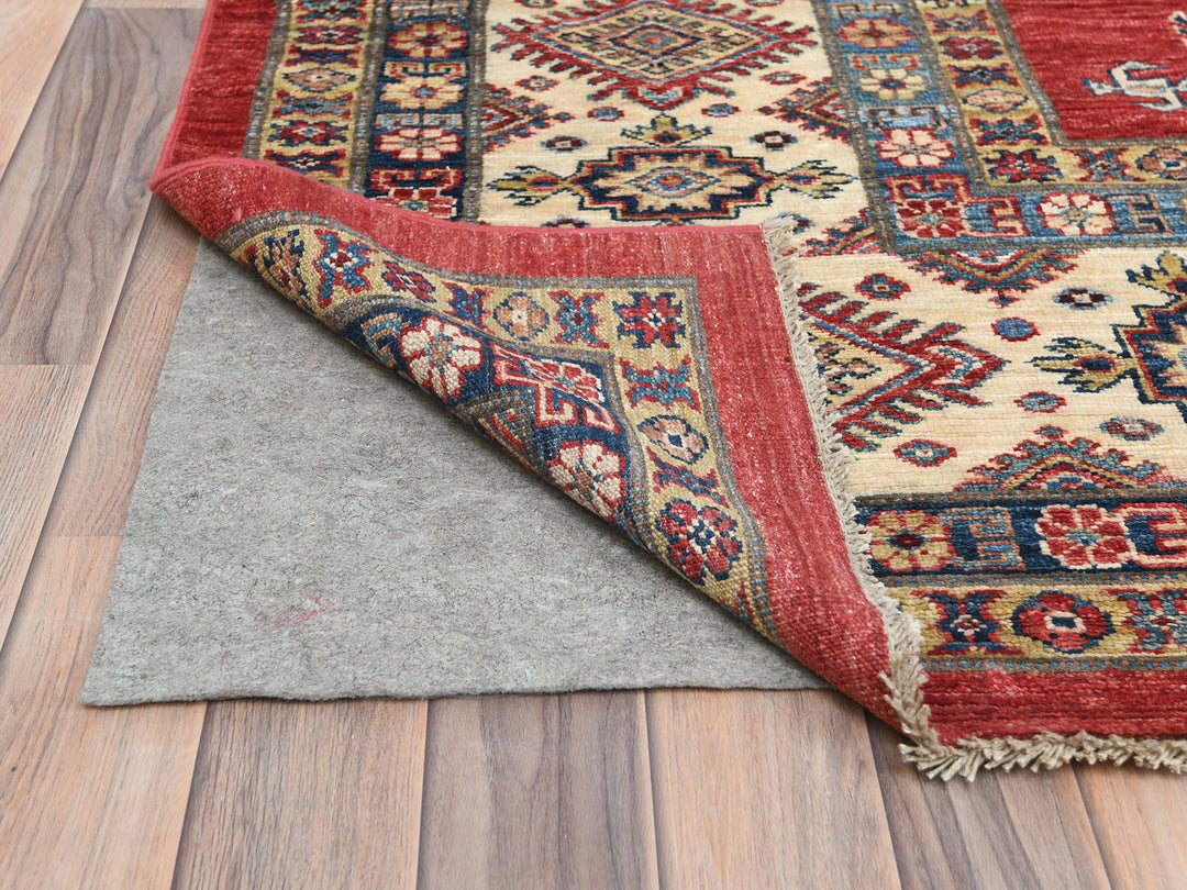 12'1" x 16'0" New Hand Knotted Red Wool Rectangle Oriental Rug - MOA10282528