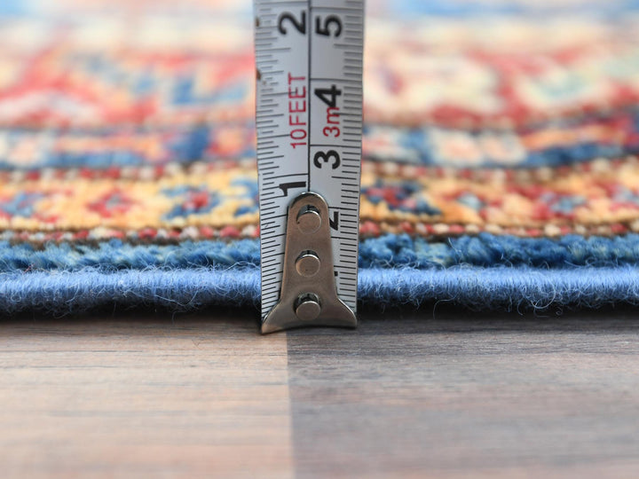 2'9" x 40'6" New Hand Knotted Blue Wool Runner Oriental Rug - MOA10282575