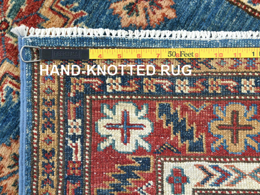 2'9" x 40'6" New Hand Knotted Blue Wool Runner Oriental Rug - MOA10282575
