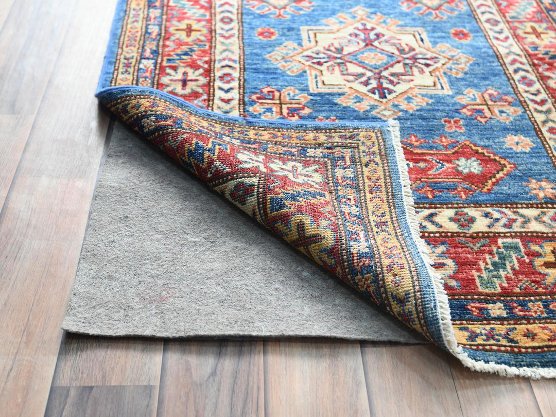 2'8" x 34'0" New Hand Knotted Blue Wool Runner Oriental Rug - MOA10282579