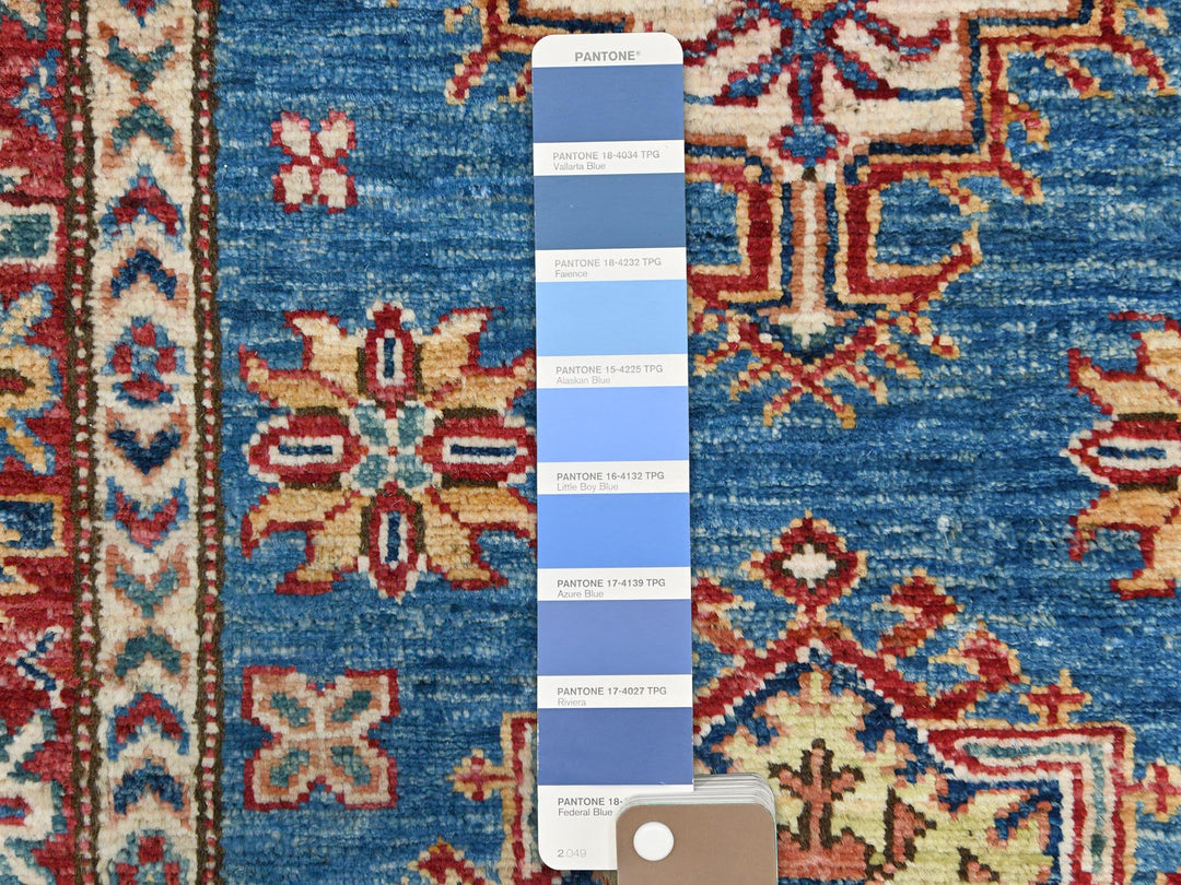 2'8" x 34'0" New Hand Knotted Blue Wool Runner Oriental Rug - MOA10282579