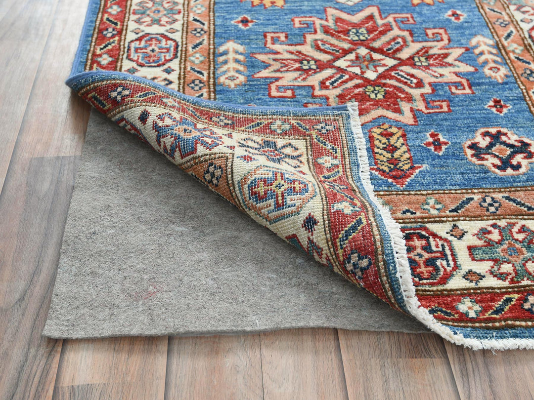 2'6" x 33'5" New Hand Knotted Blue Wool Runner Oriental Rug - MOA10282580