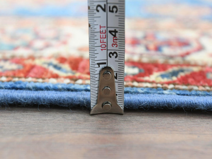 2'6" x 33'5" New Hand Knotted Blue Wool Runner Oriental Rug - MOA10282580