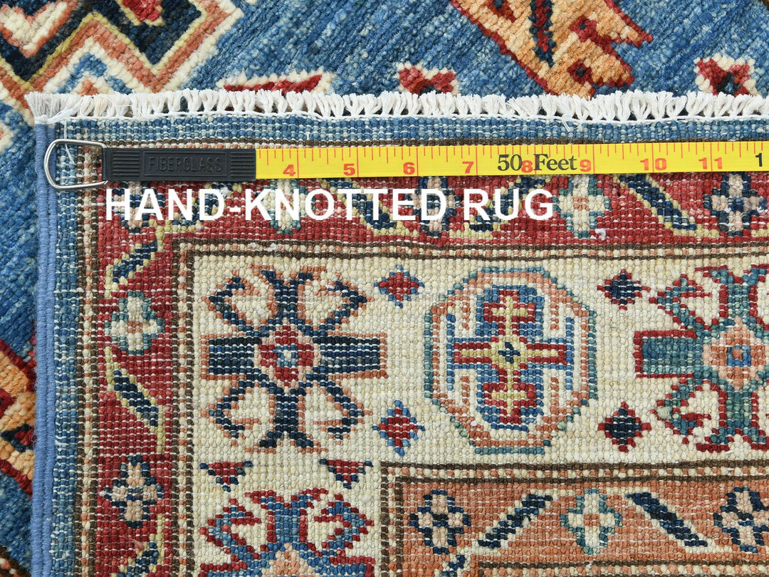 2'6" x 33'5" New Hand Knotted Blue Wool Runner Oriental Rug - MOA10282580
