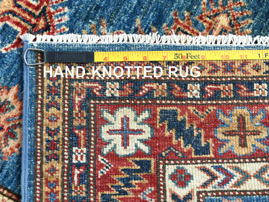 2'8" x 40'8" New Hand Knotted Blue Wool Runner Oriental Rug - MOA10282599