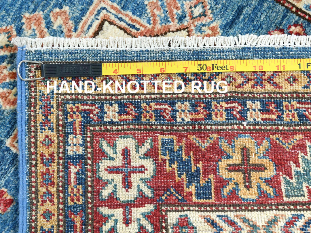 2'7" x 34'0" New Hand Knotted Blue Wool Runner Oriental Rug - MOA10282602