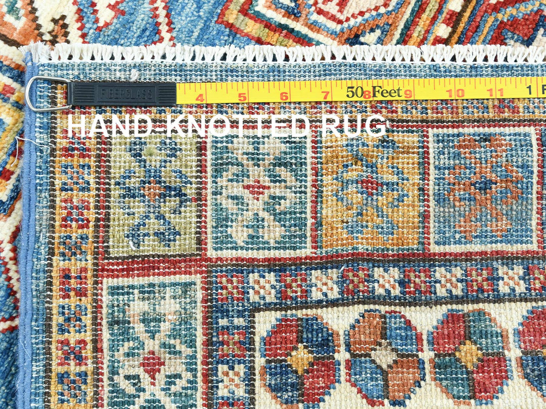 3'0" x 24'5" New Hand Knotted Blue Wool Runner Oriental Rug - MOA10282606