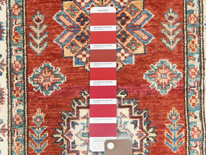 2'8" x 39'1" New Hand Knotted Red Wool Runner Oriental Rug - MOA10282607