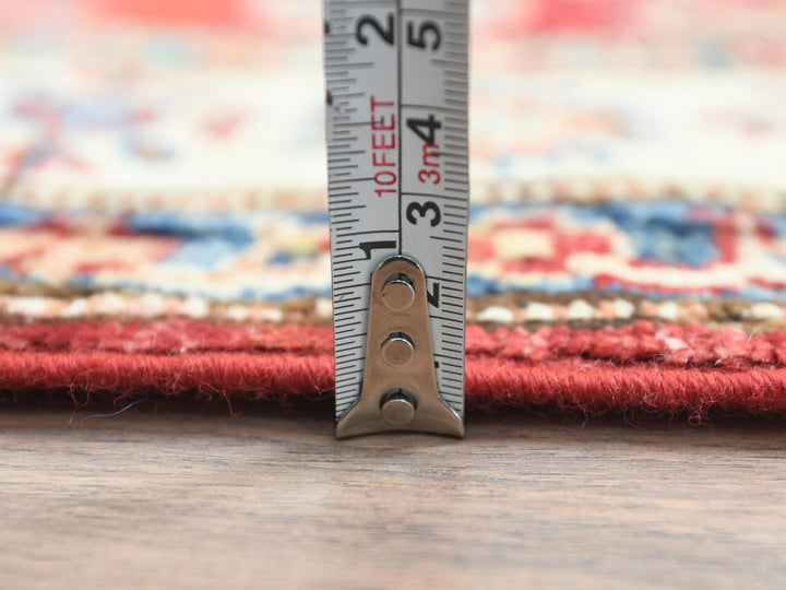 2'8" x 39'1" New Hand Knotted Red Wool Runner Oriental Rug - MOA10282607