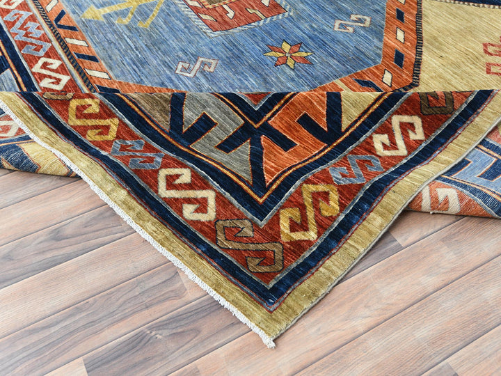 10'2" x 13'6" New Hand Knotted Green Wool Rectangle Oriental Rug - MOA10282613