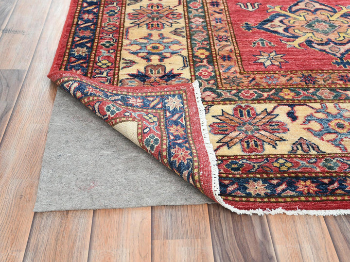 7'10" x 10'6" New Hand Knotted Red Wool Rectangle Oriental Rug - MOA10282640