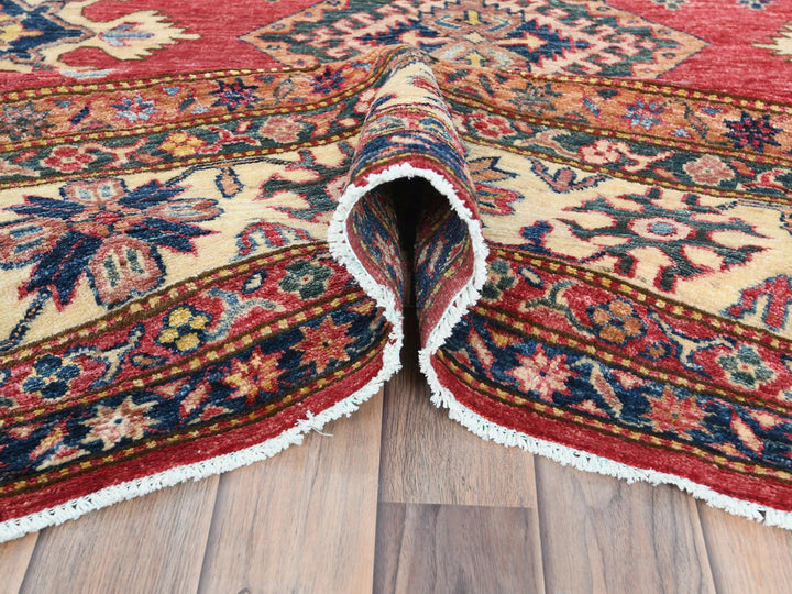 7'10" x 10'6" New Hand Knotted Red Wool Rectangle Oriental Rug - MOA10282640