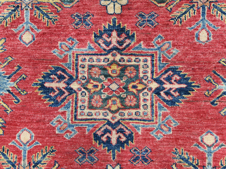 7'10" x 10'6" New Hand Knotted Red Wool Rectangle Oriental Rug - MOA10282640